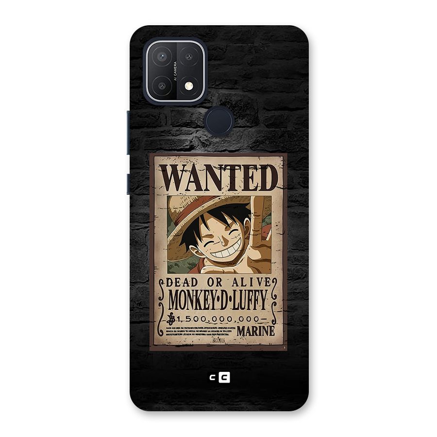 Luffy Wanted Back Case for Oppo A15