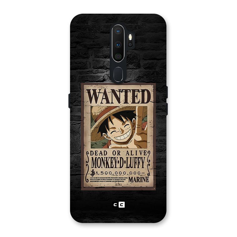 Luffy Wanted Back Case for Oppo A5 (2020)