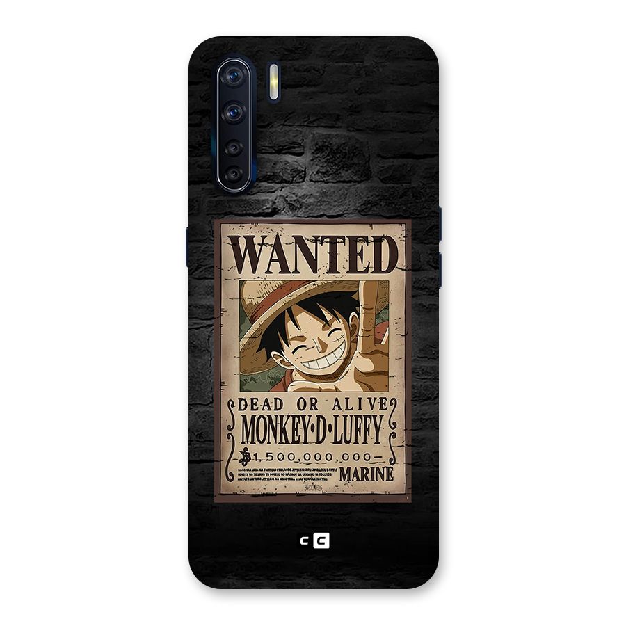 Luffy Wanted Back Case for Oppo F15