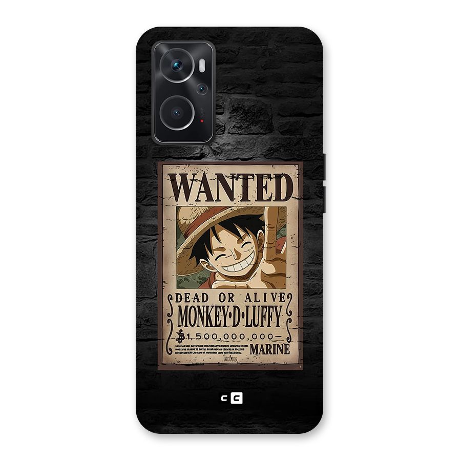 Luffy Wanted Back Case for Oppo K10 4G