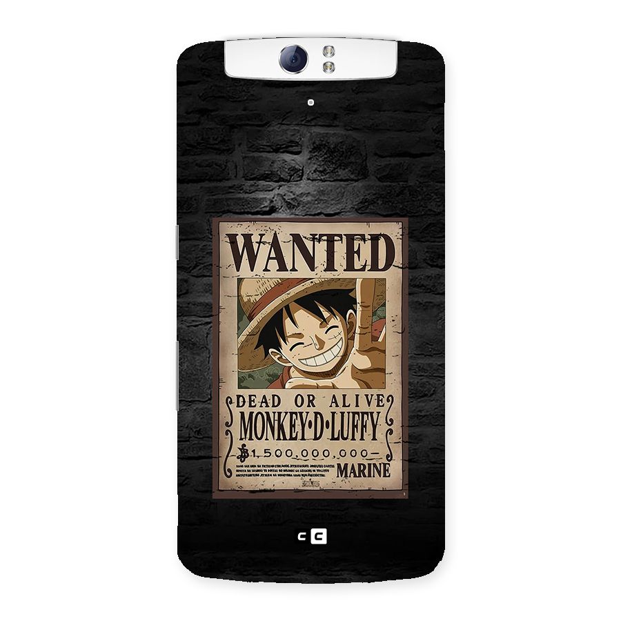 Luffy Wanted Back Case for Oppo N1