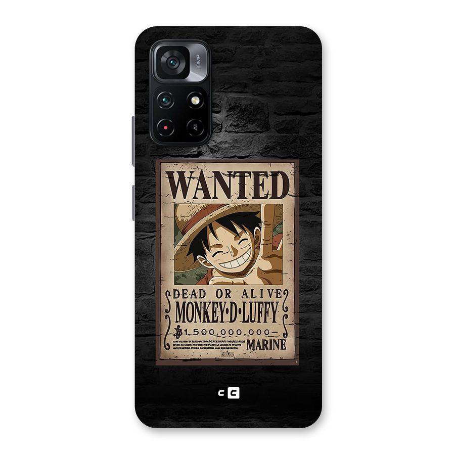 Luffy Wanted Back Case for Poco M4 Pro 5G