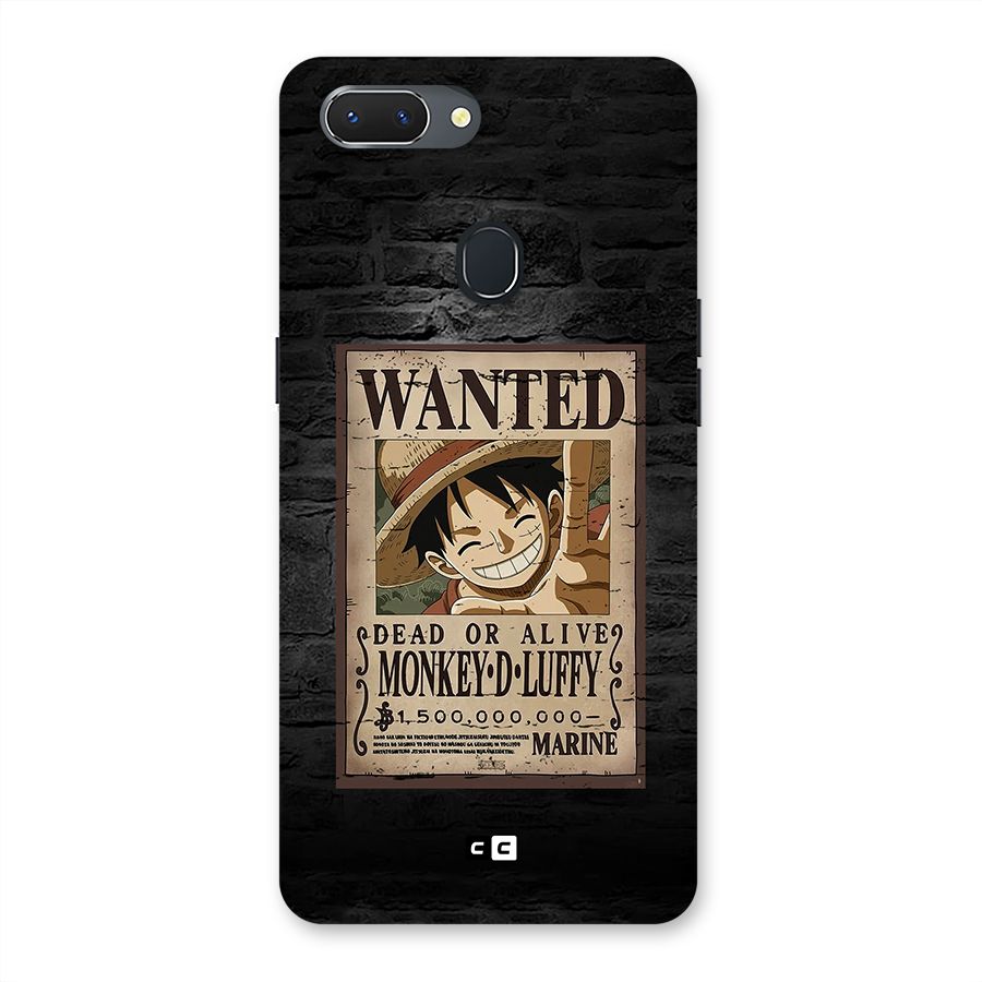 Luffy Wanted Back Case for Realme 2