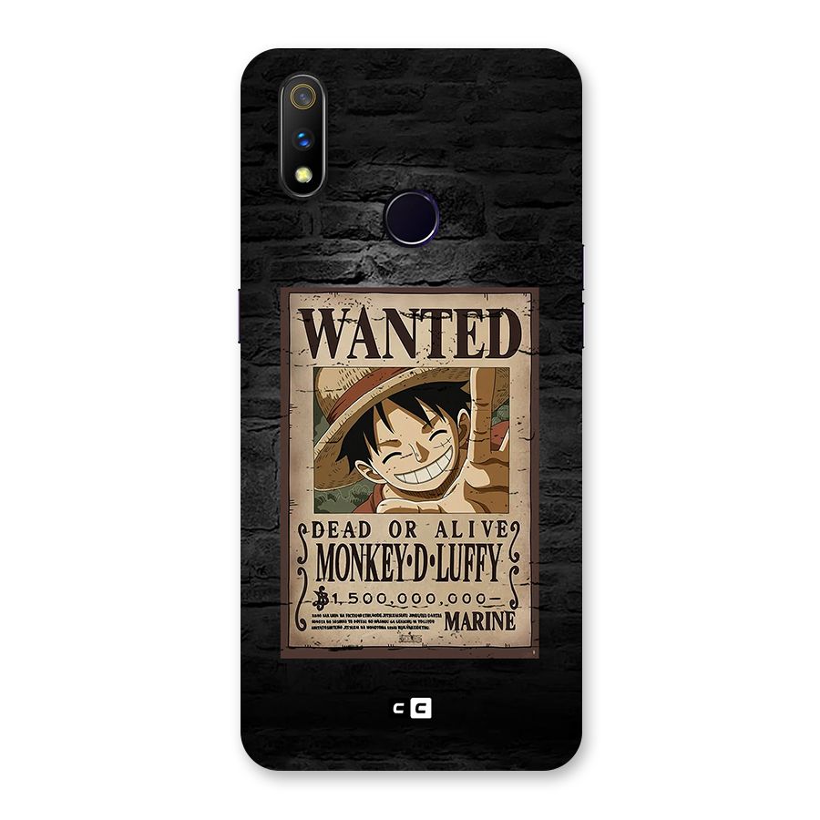 Luffy Wanted Back Case for Realme 3 Pro