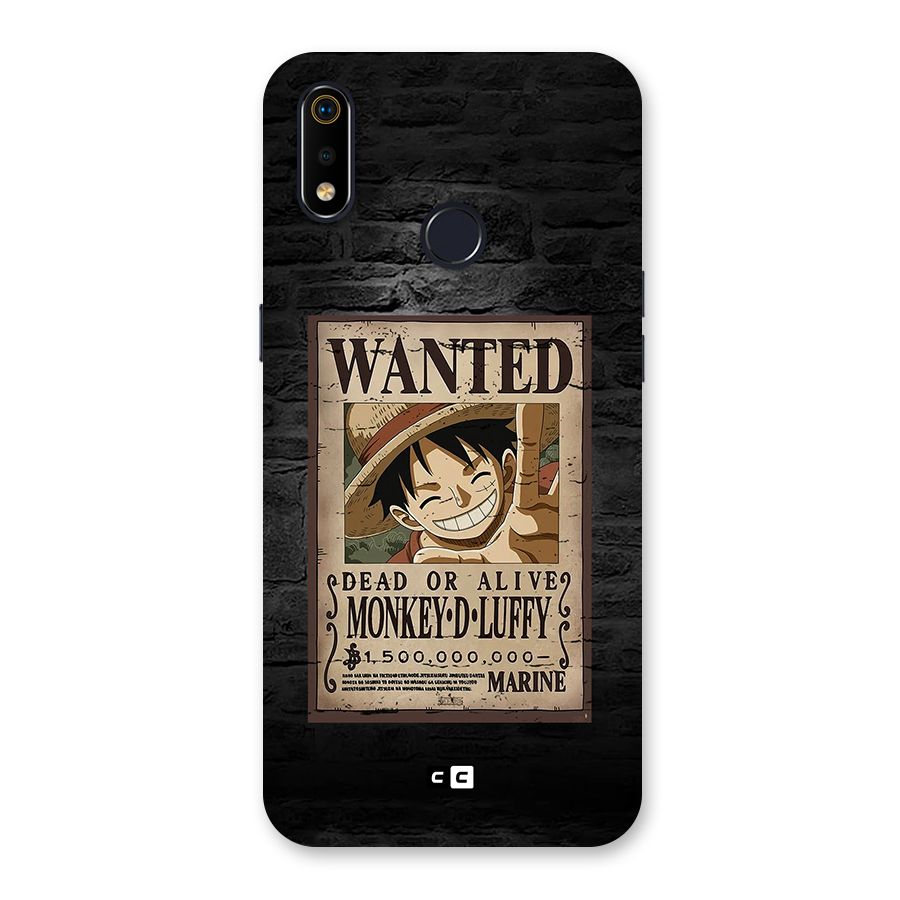 Luffy Wanted Back Case for Realme 3i