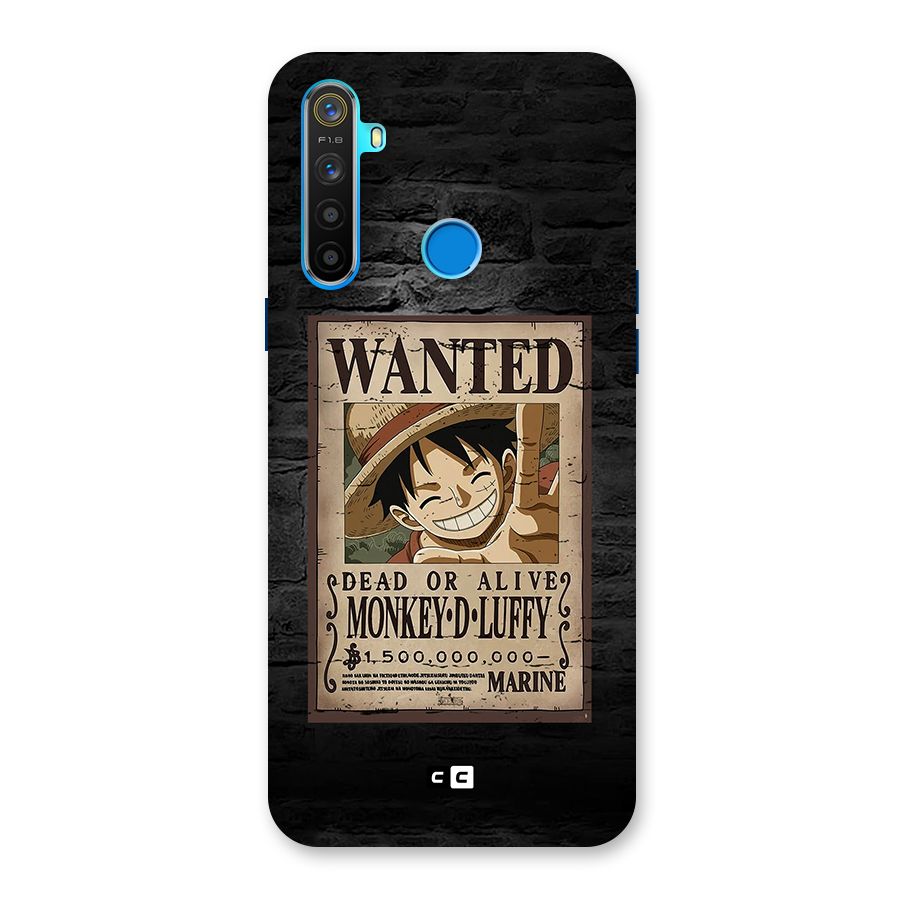Luffy Wanted Back Case for Realme 5