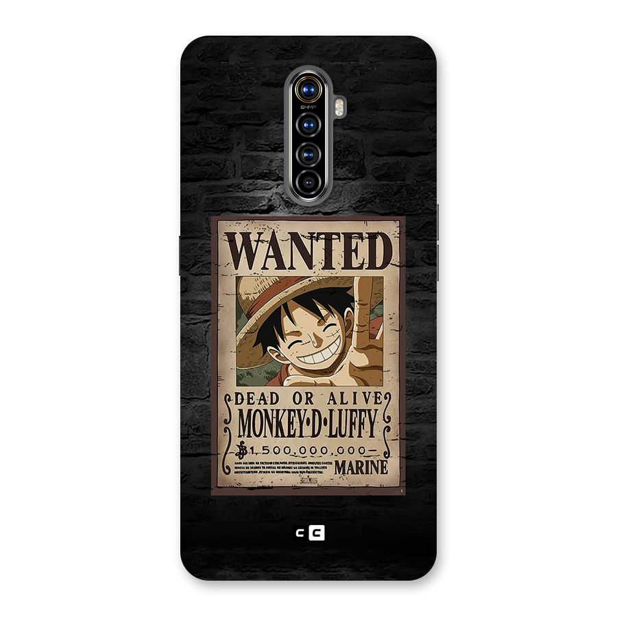 Luffy Wanted Back Case for Realme X2 Pro