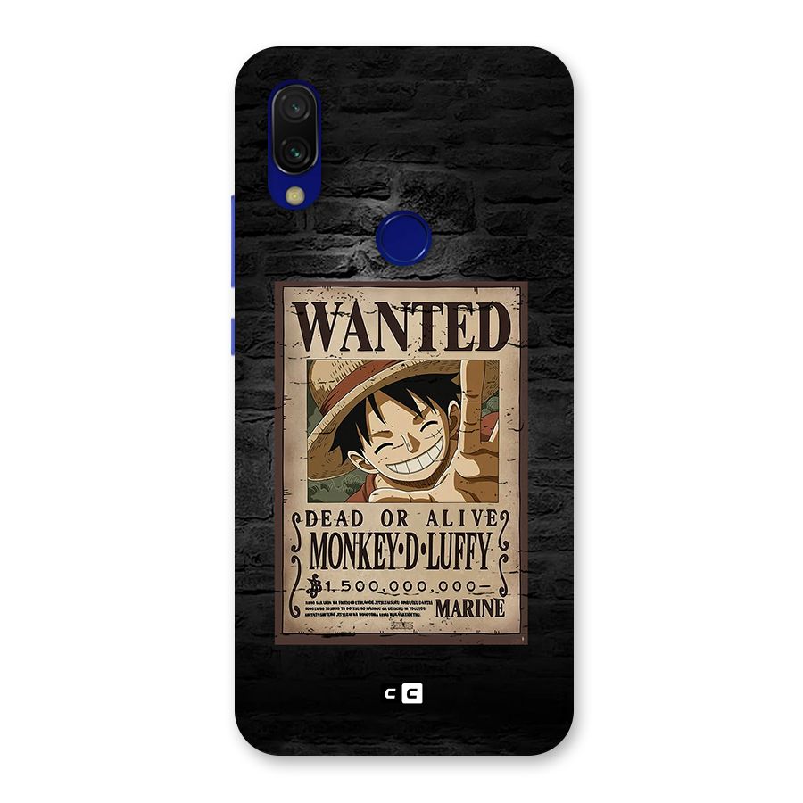 Luffy Wanted Back Case for Redmi 7