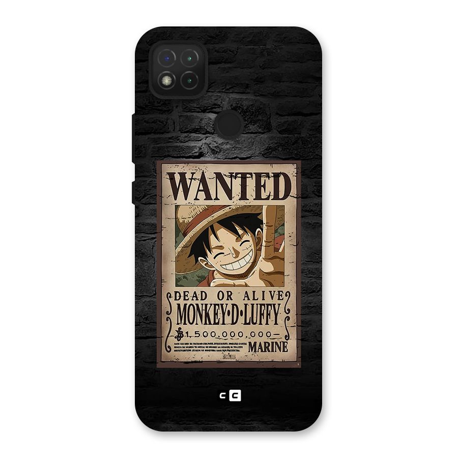 Luffy Wanted Back Case for Redmi 9C