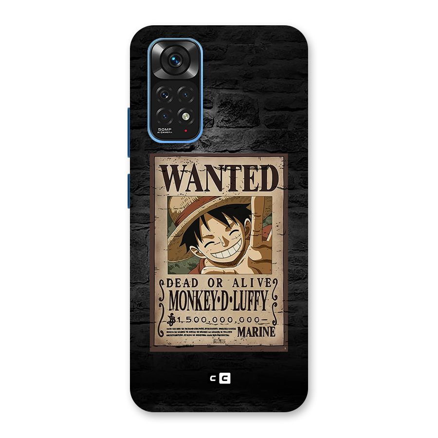 Luffy Wanted Back Case for Redmi Note 11S