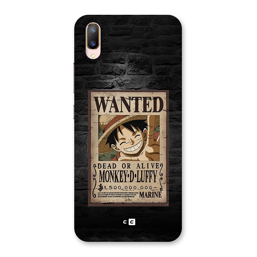 Luffy Wanted Back Case for Vivo V11 Pro