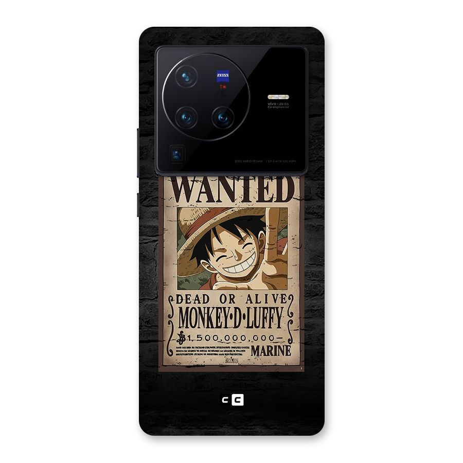 Luffy Wanted Back Case for Vivo X80 Pro