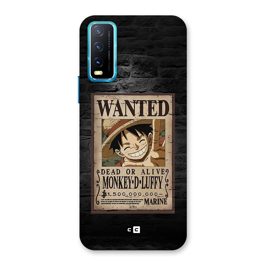 Luffy Wanted Back Case for Vivo Y20