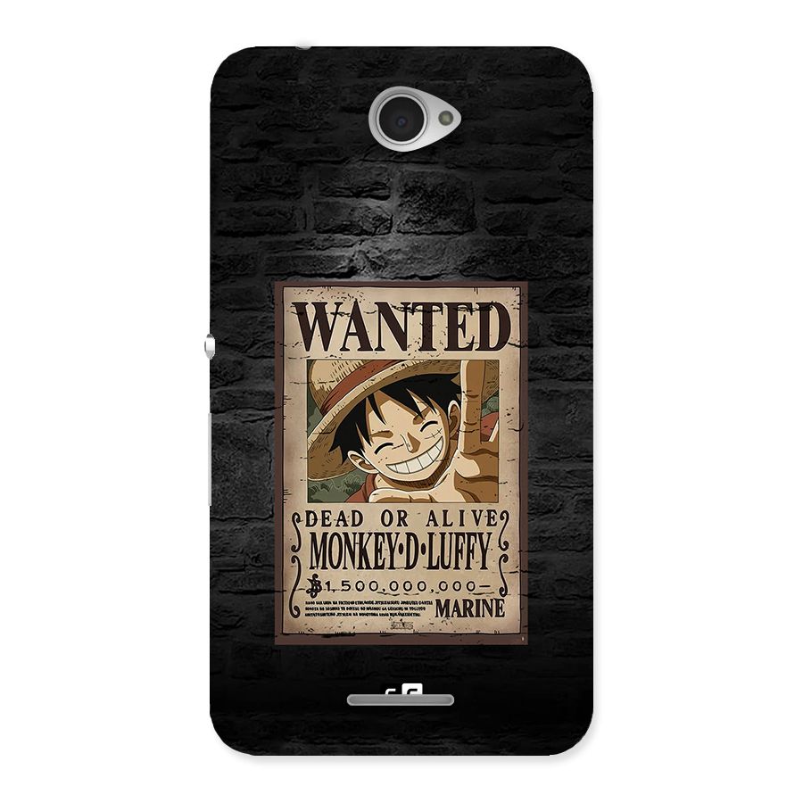 Luffy Wanted Back Case for Xperia E4