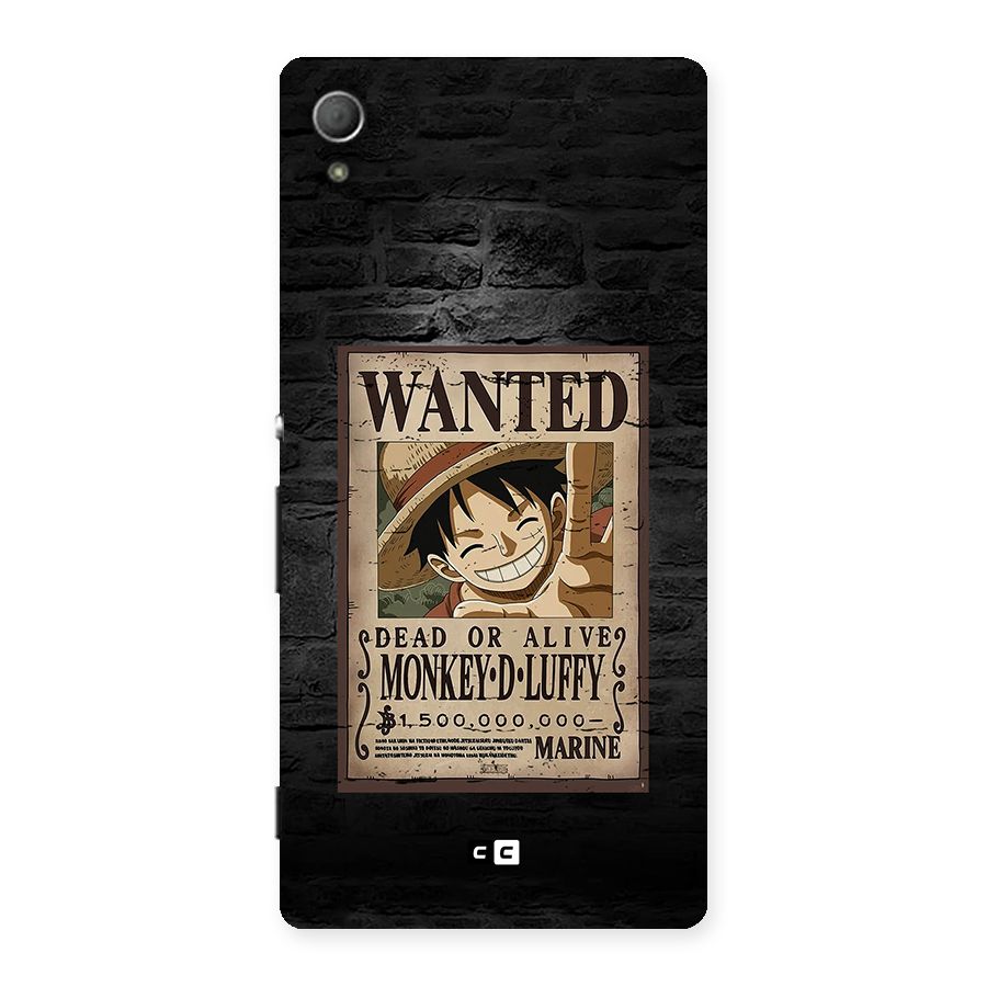 Luffy Wanted Back Case for Xperia Z3 Plus