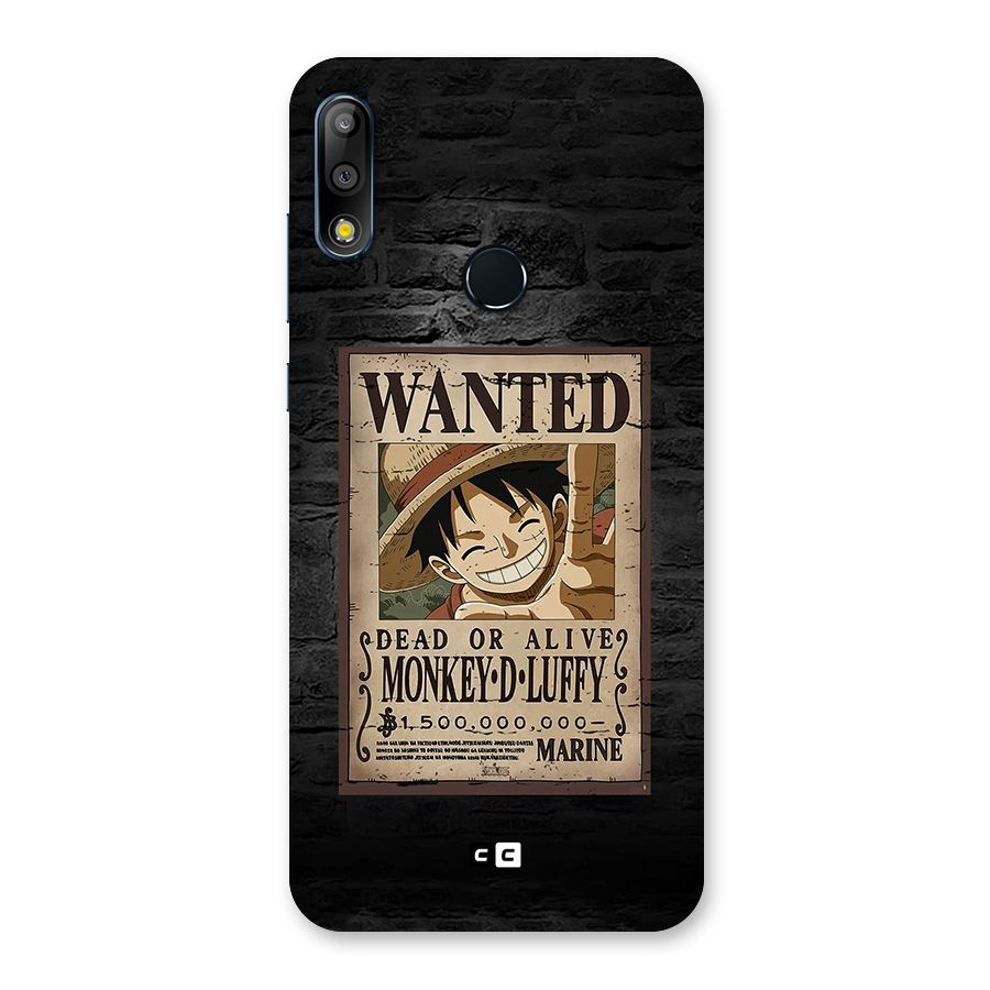 Luffy Wanted Back Case for Zenfone Max Pro M2