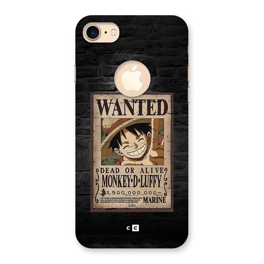Luffy Wanted Back Case for iPhone 7 Logo Cut