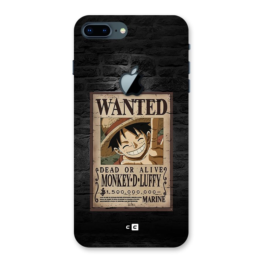 Luffy Wanted Back Case for iPhone 7 Plus Apple Cut