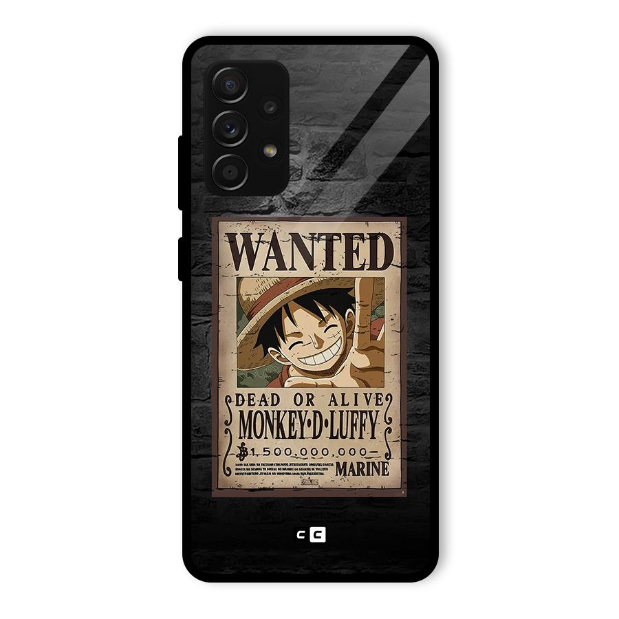Luffy Wanted Glass Back Case for Galaxy A53 5G
