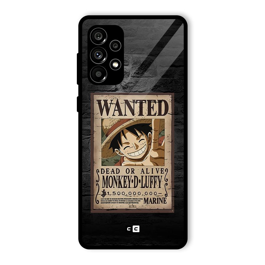 Luffy Wanted Glass Back Case for Galaxy A73 5G