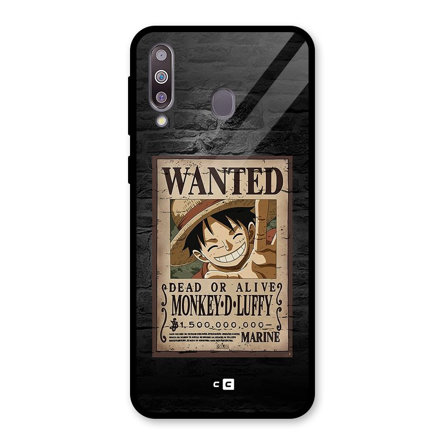 Luffy Wanted Glass Back Case for Galaxy M30