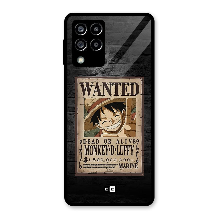 Luffy Wanted Glass Back Case for Galaxy M53 5G