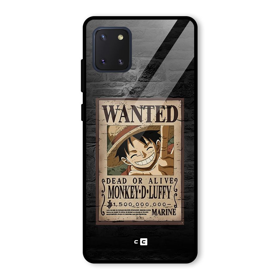 Luffy Wanted Glass Back Case for Galaxy Note 10 Lite