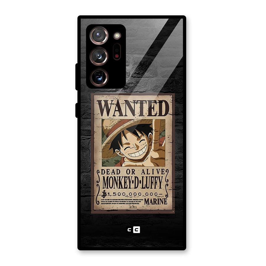 Luffy Wanted Glass Back Case for Galaxy Note 20 Ultra 5G