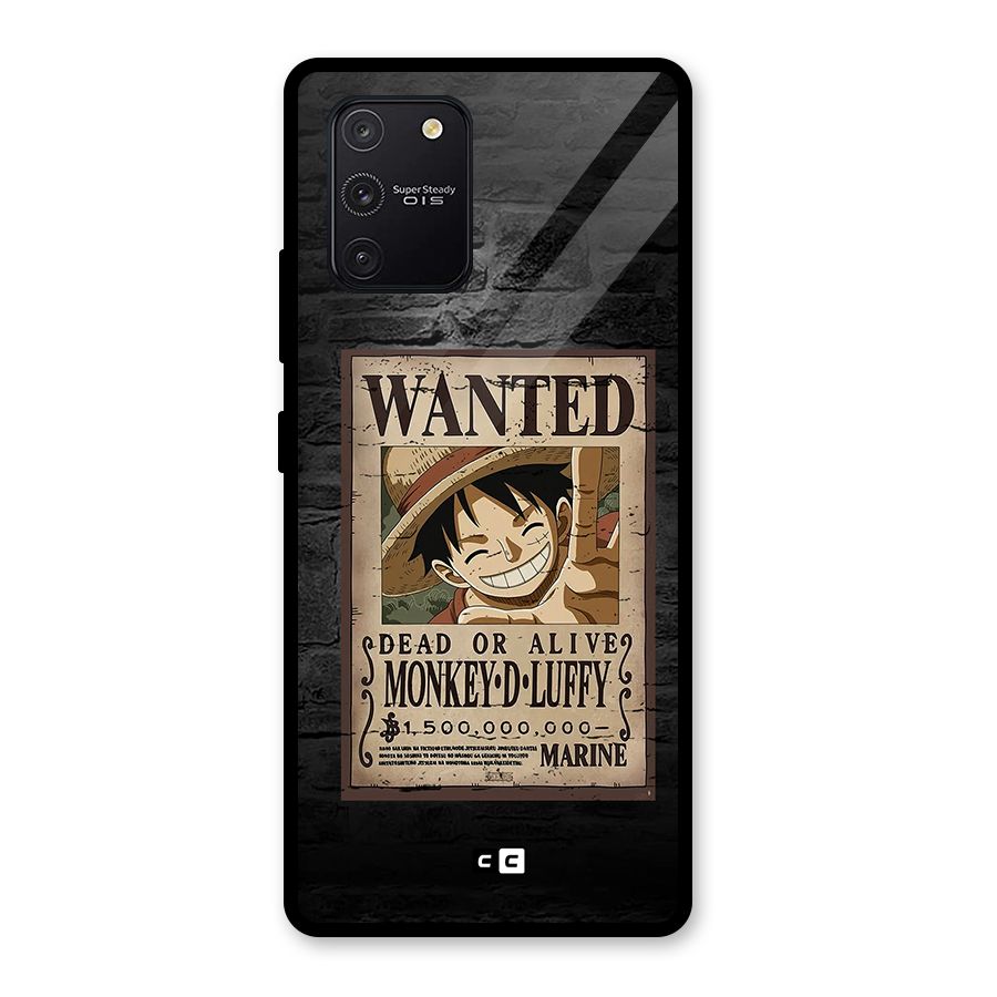 Luffy Wanted Glass Back Case for Galaxy S10 Lite