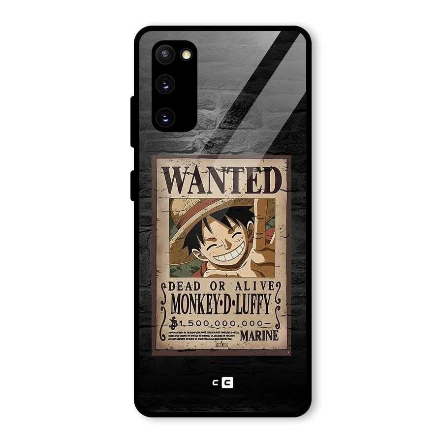 Luffy Wanted Glass Back Case for Galaxy S20 FE