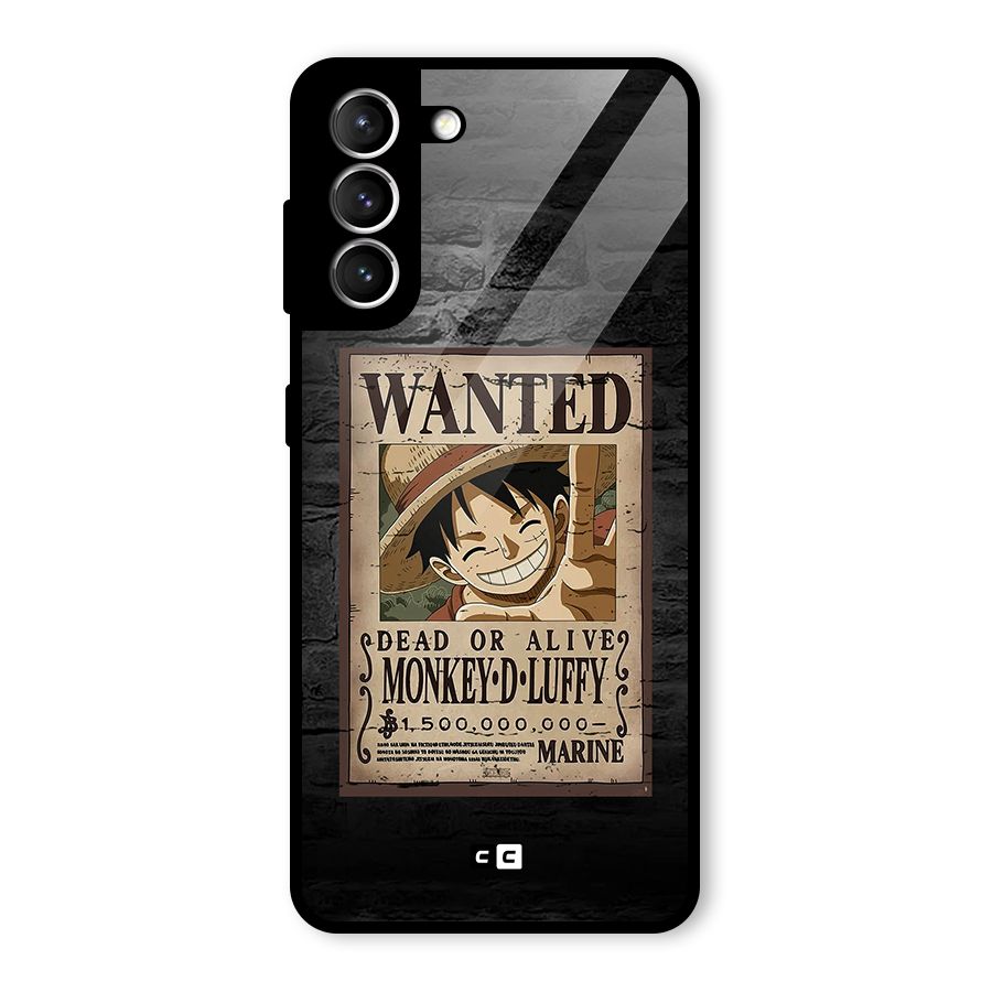 Luffy Wanted Glass Back Case for Galaxy S21 5G
