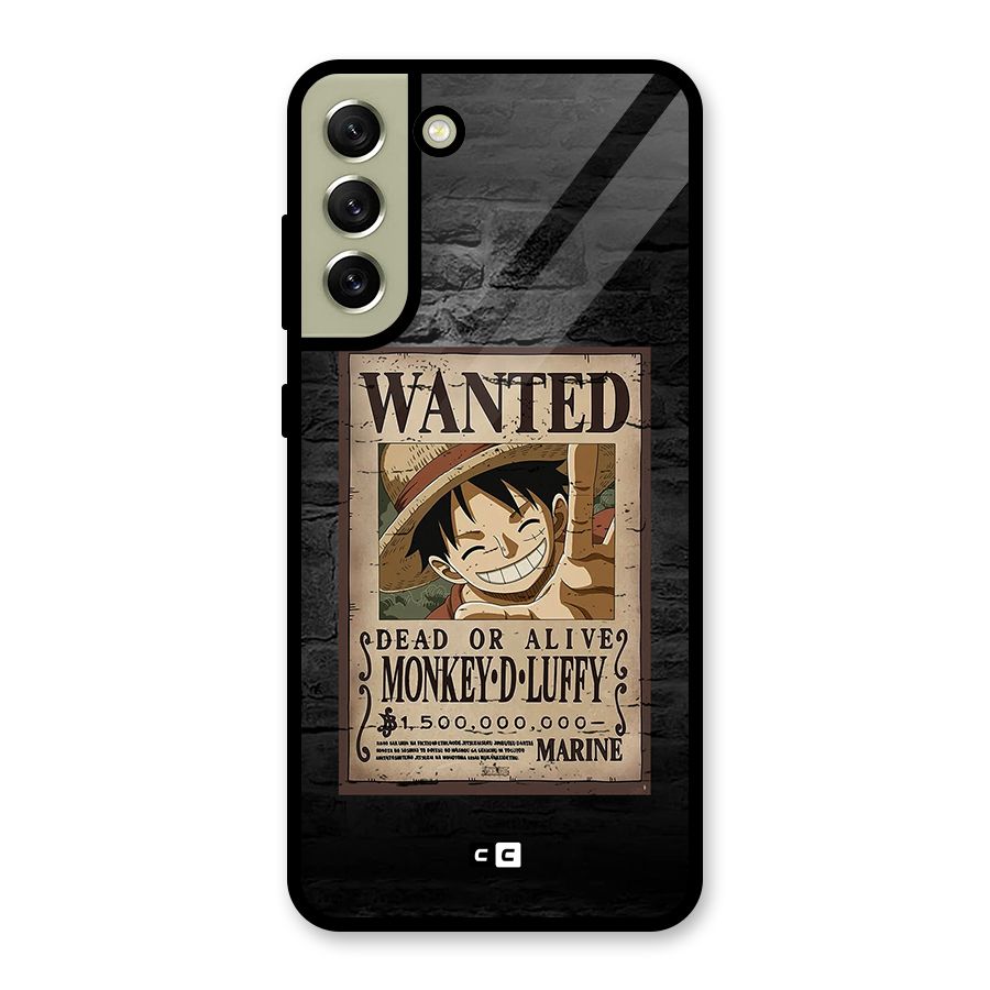 Luffy Wanted Glass Back Case for Galaxy S21 FE 5G