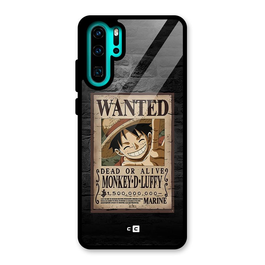 Luffy Wanted Glass Back Case for Huawei P30 Pro