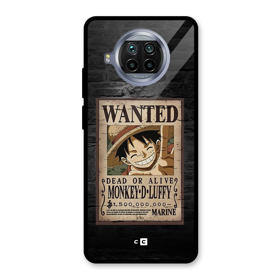 Luffy Wanted Glass Back Case for Mi 10i