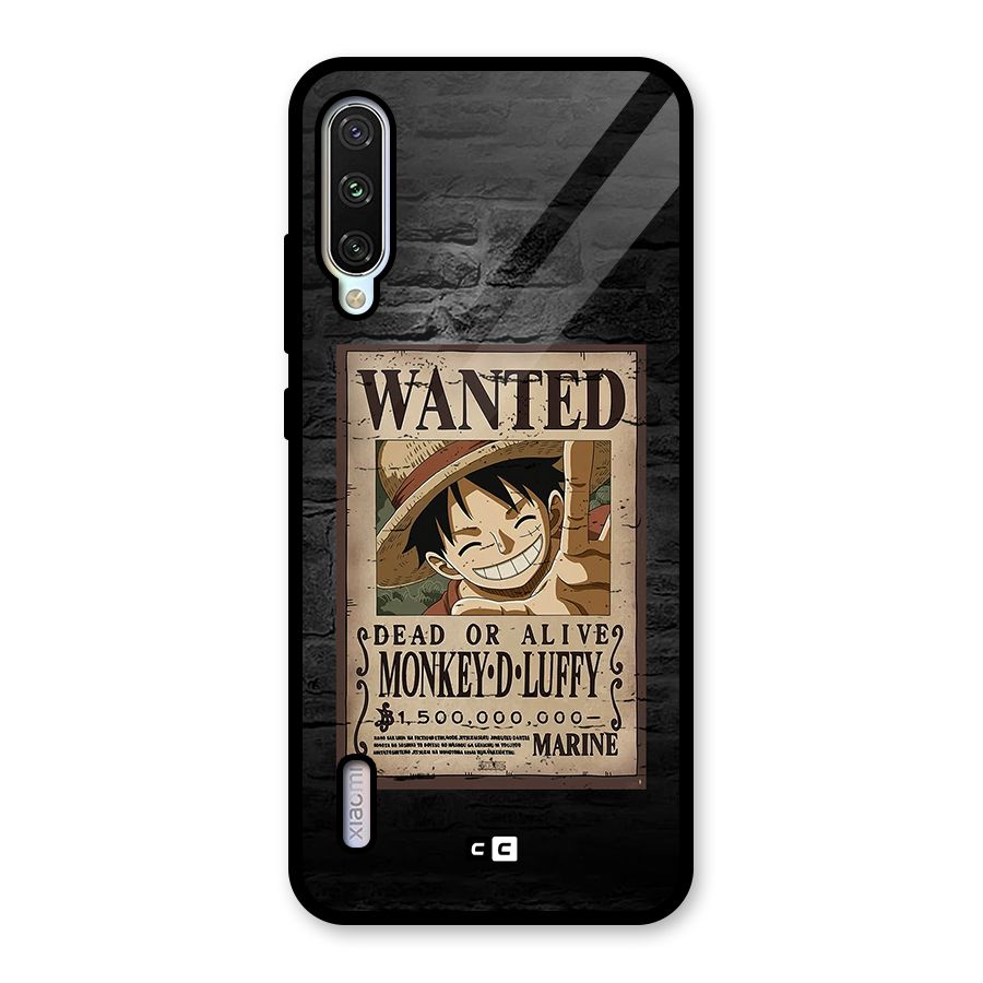 Luffy Wanted Glass Back Case for Mi A3