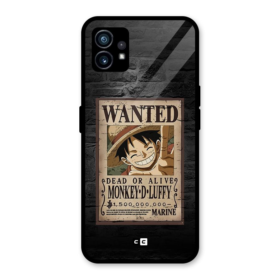 Luffy Wanted Glass Back Case for Nothing Phone 1