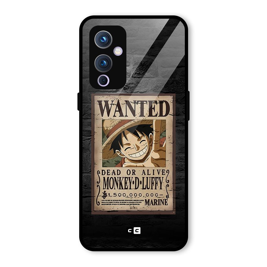 Luffy Wanted Glass Back Case for OnePlus 9