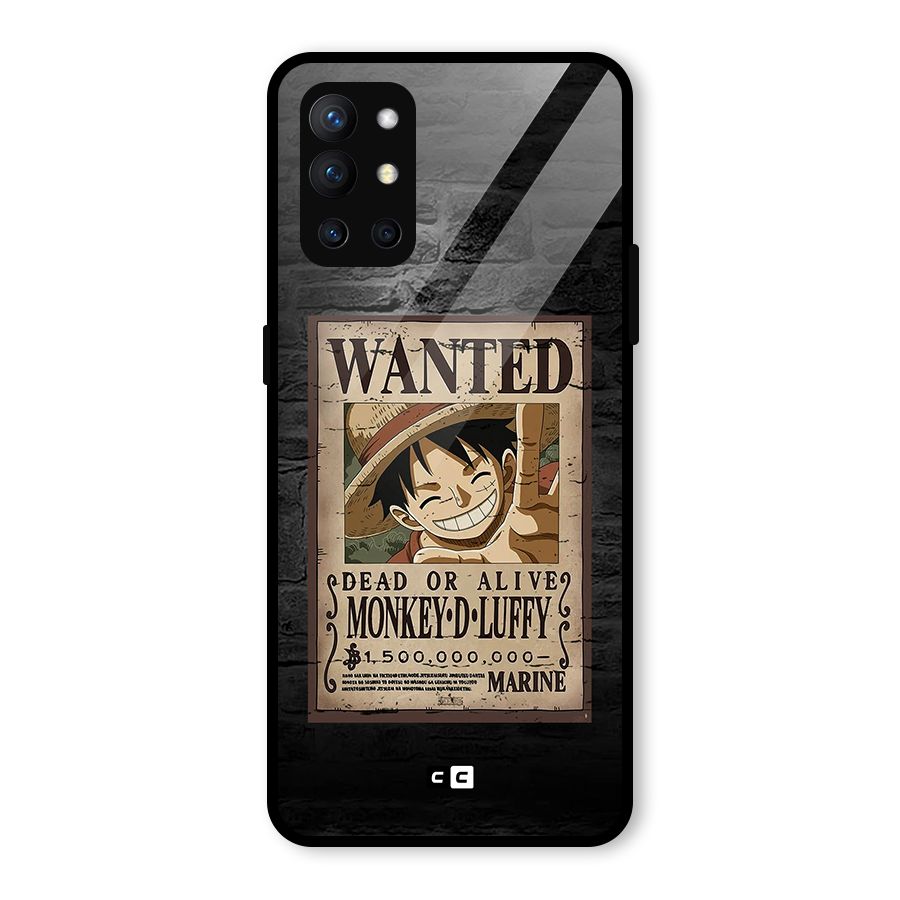 Luffy Wanted Glass Back Case for OnePlus 9R