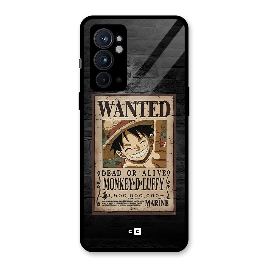 Luffy Wanted Glass Back Case for OnePlus 9RT 5G