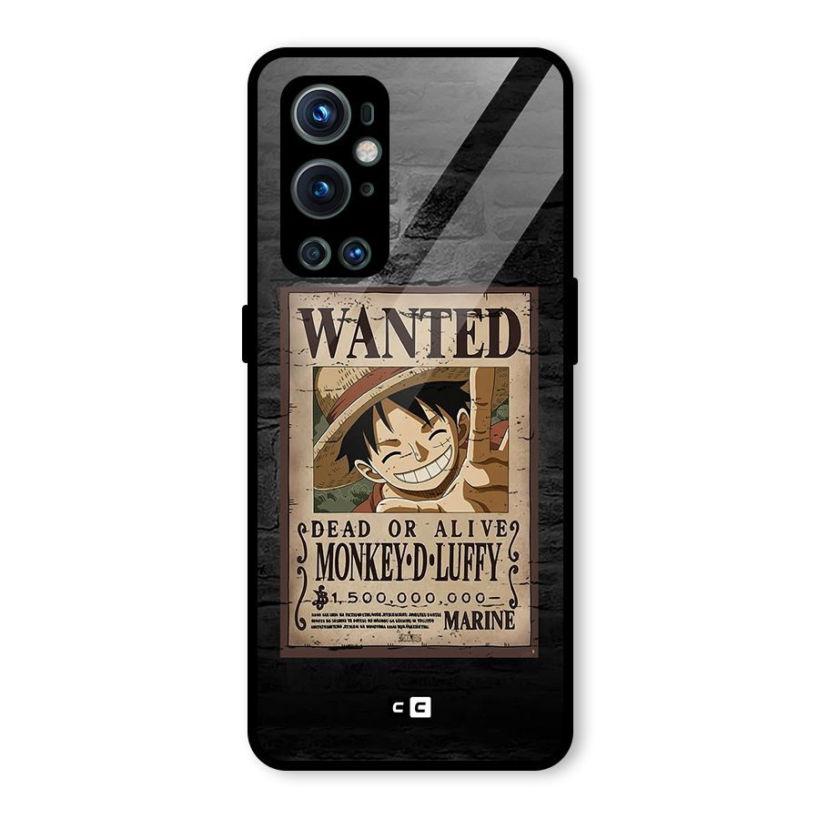 Luffy Wanted Glass Back Case for OnePlus 9 Pro