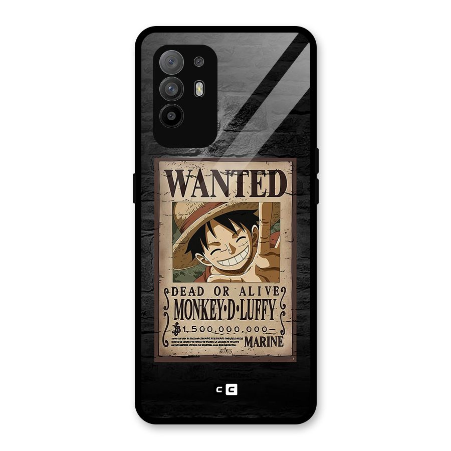 Luffy Wanted Glass Back Case for Oppo F19 Pro Plus 5G