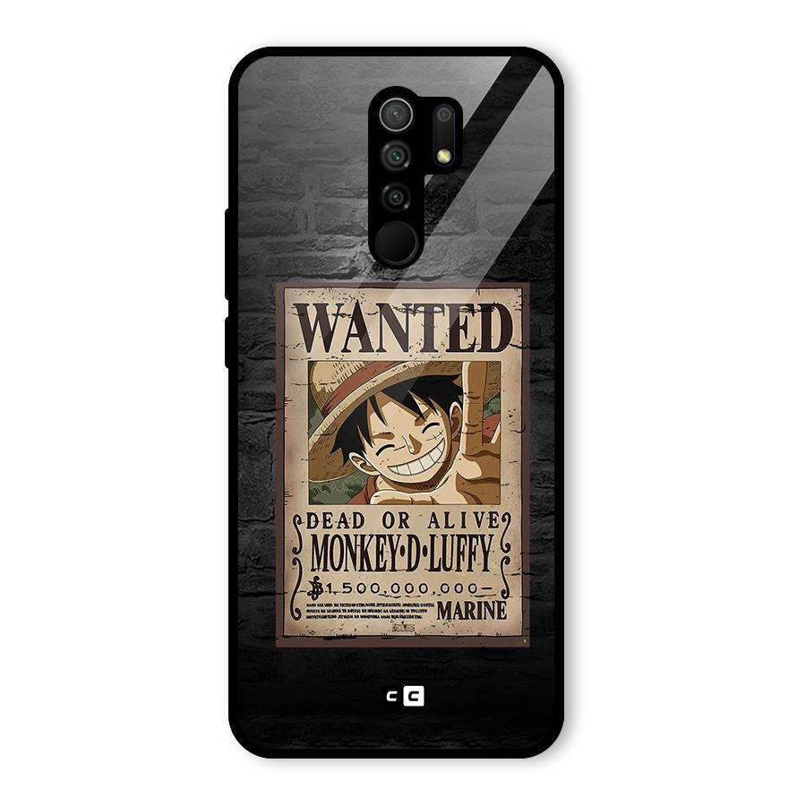 Luffy Wanted Glass Back Case for Poco M2