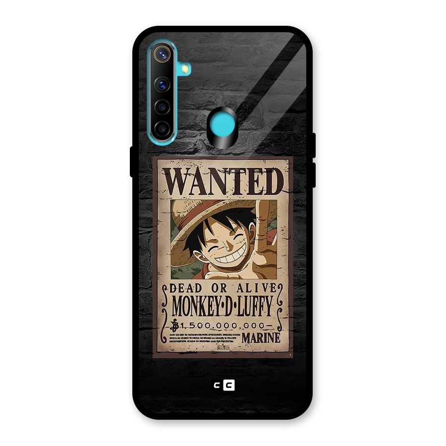 Luffy Wanted Glass Back Case for Realme 5i