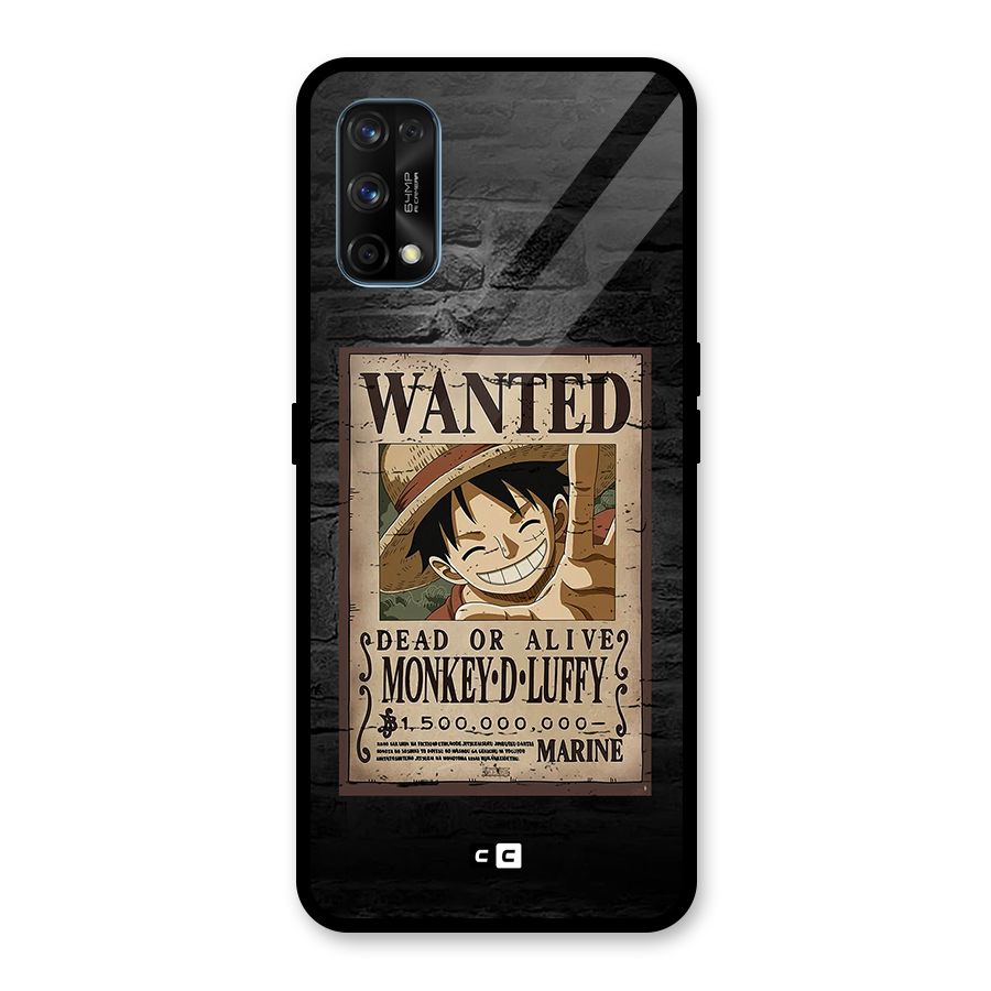 Luffy Wanted Glass Back Case for Realme 7 Pro