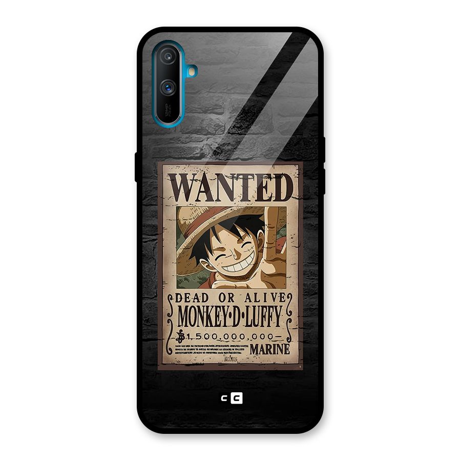 Luffy Wanted Glass Back Case for Realme C3