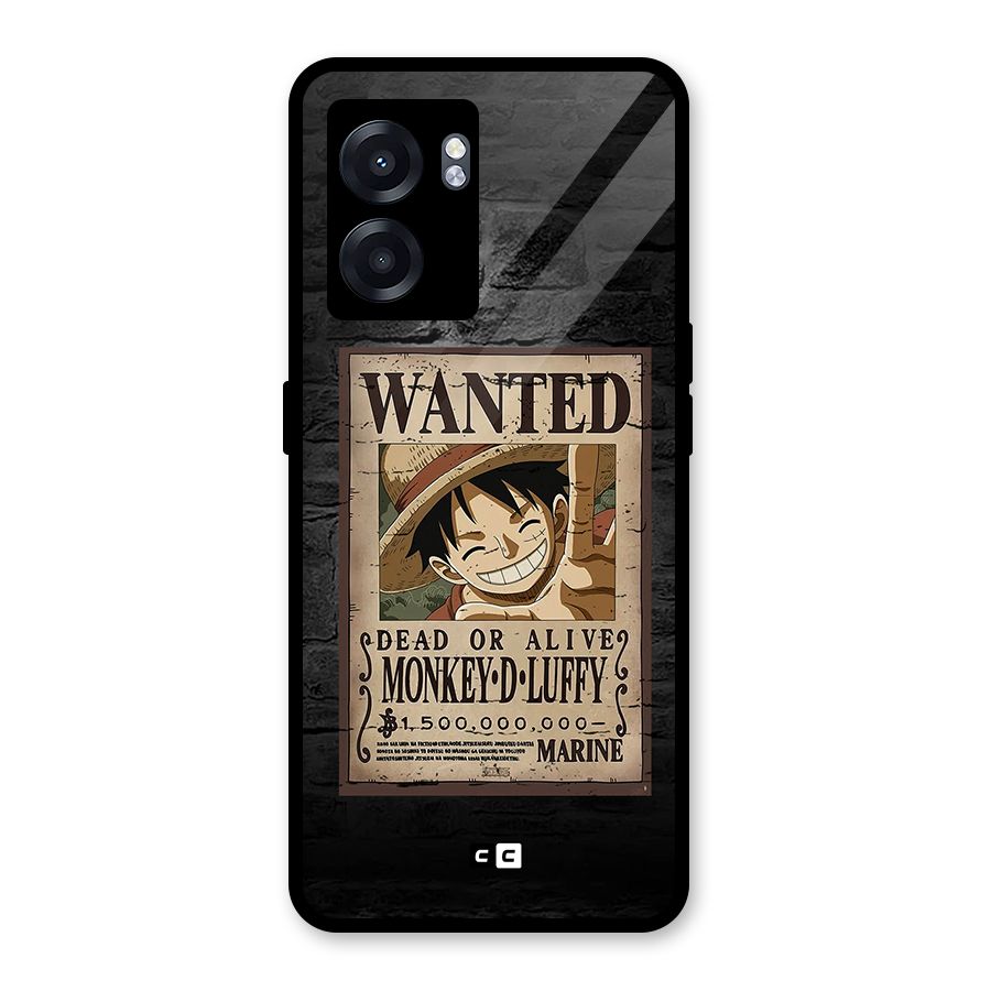 Luffy Wanted Glass Back Case for Realme Narzo 50 5G