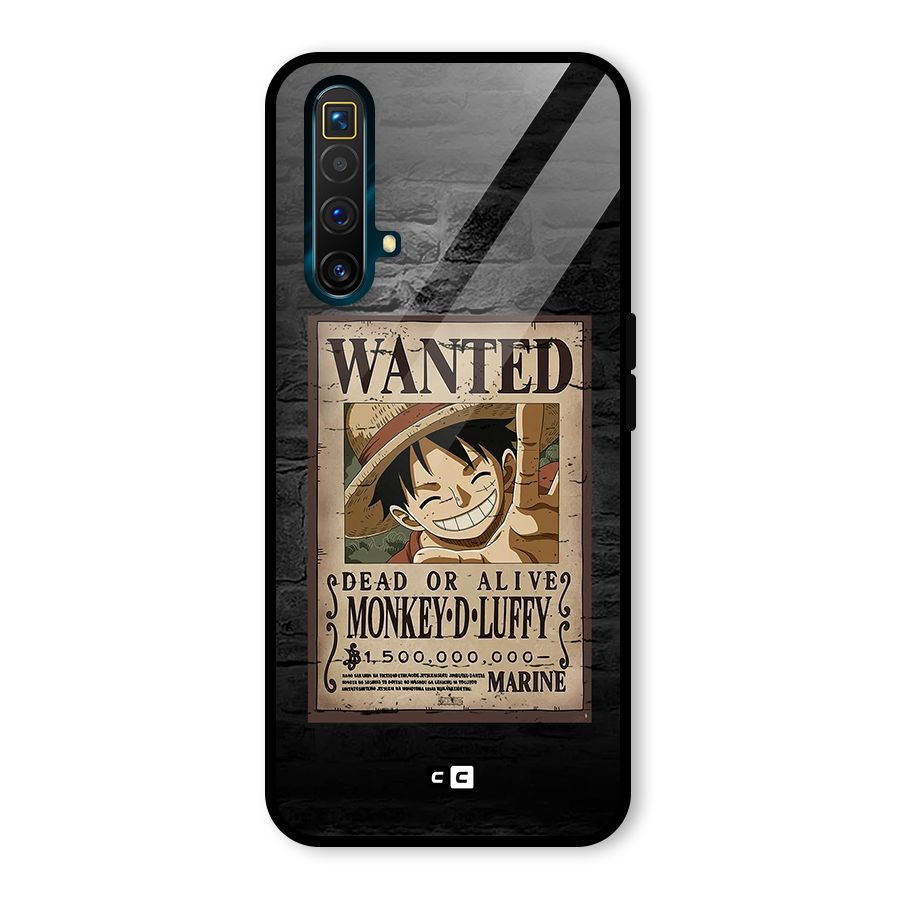 Luffy Wanted Glass Back Case for Realme X3