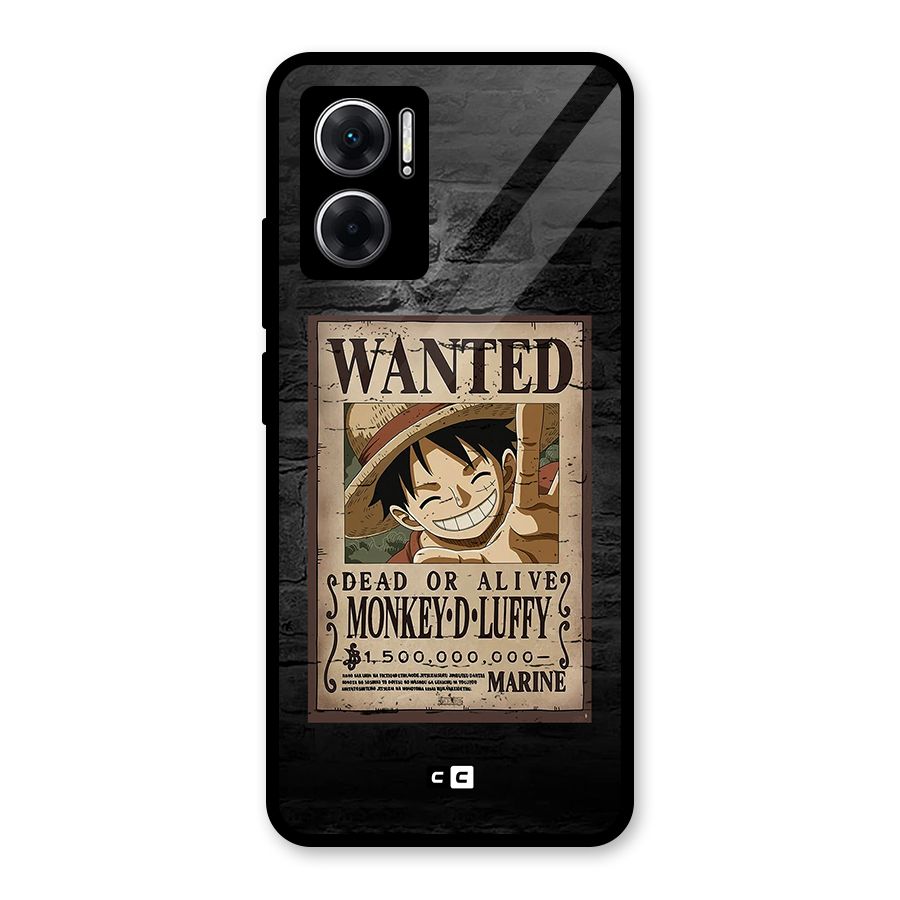 Luffy Wanted Glass Back Case for Redmi 11 Prime 5G