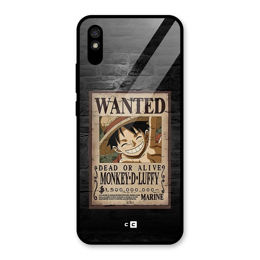 Luffy Wanted Glass Back Case for Redmi 9i