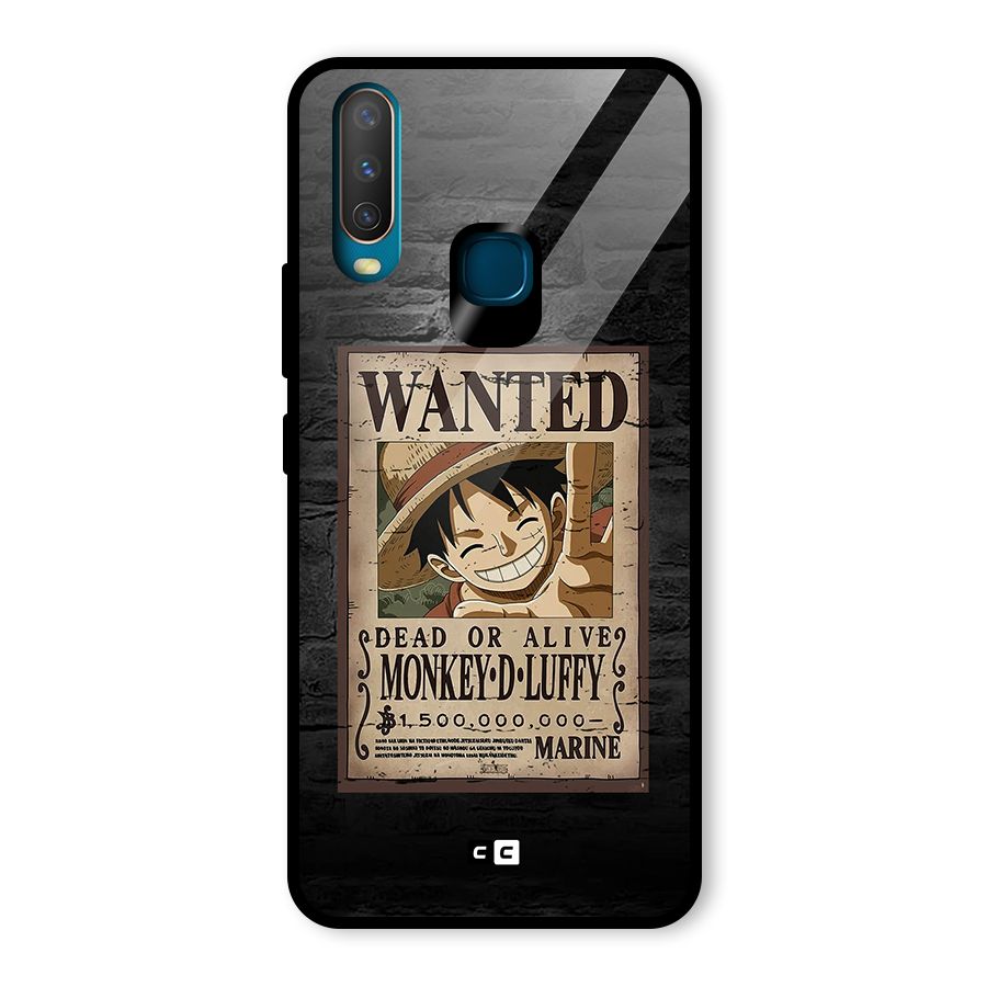 Luffy Wanted Glass Back Case for Vivo U10